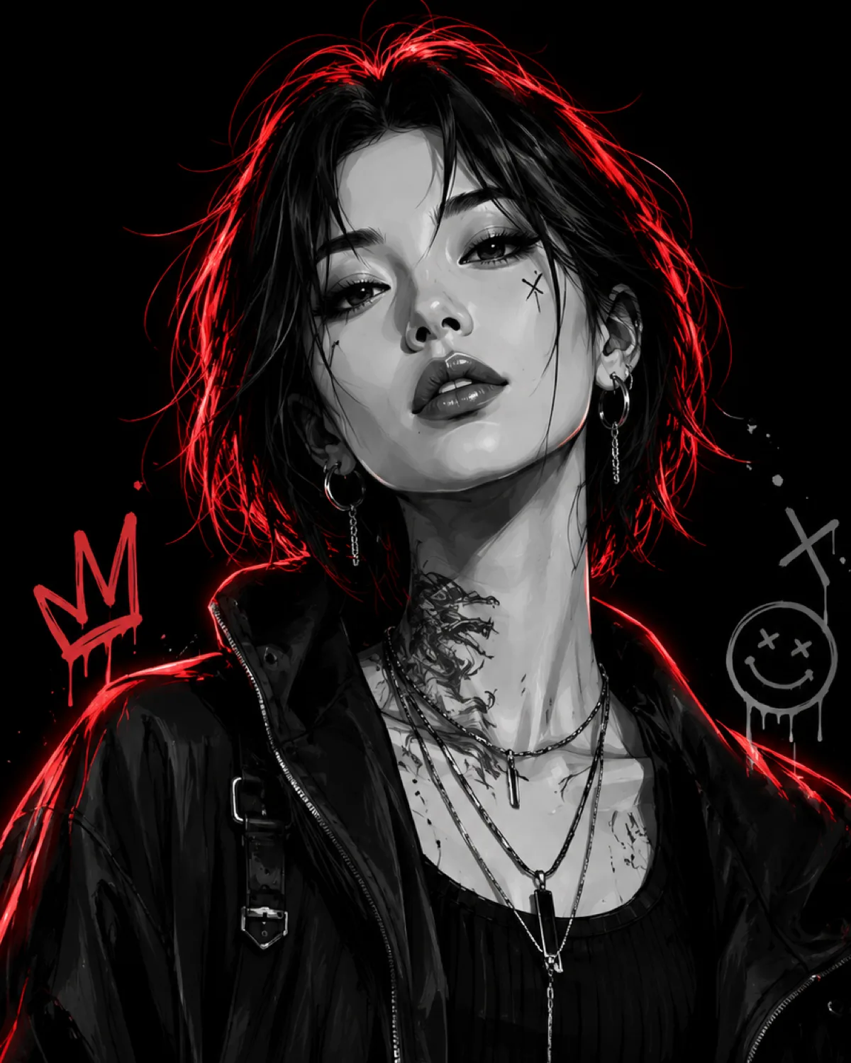Neon Outlaw Portrait